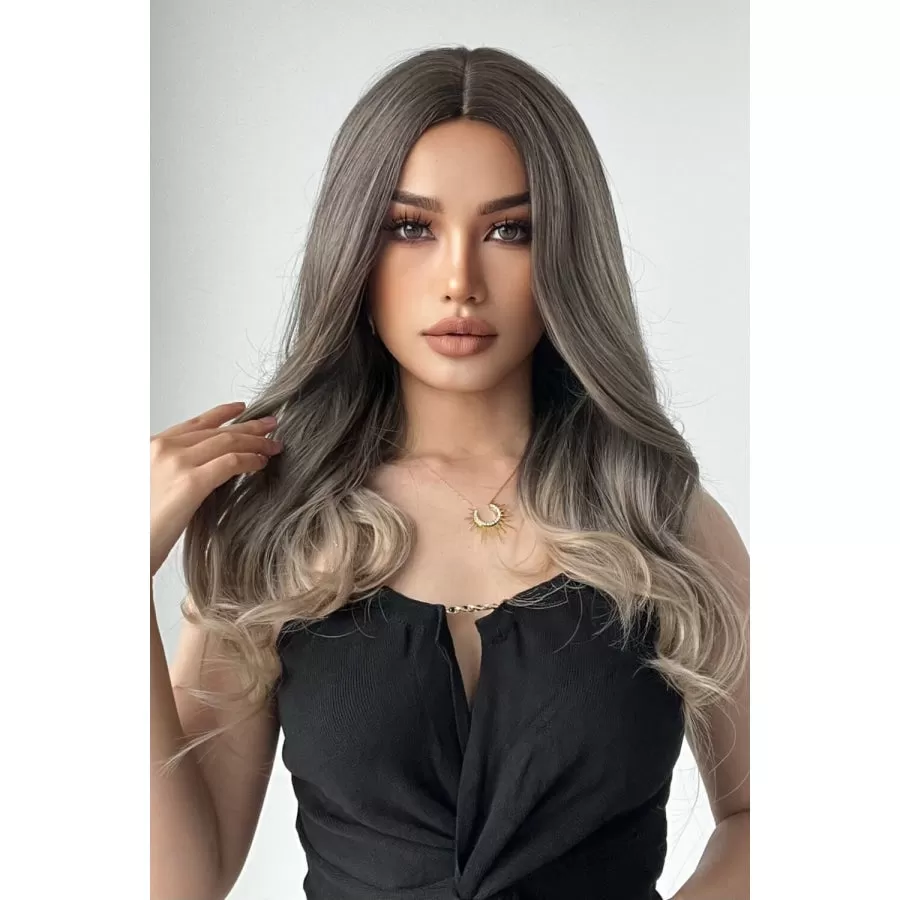 13*1" Full-Machine Wigs Synthetic Long Straight 24"