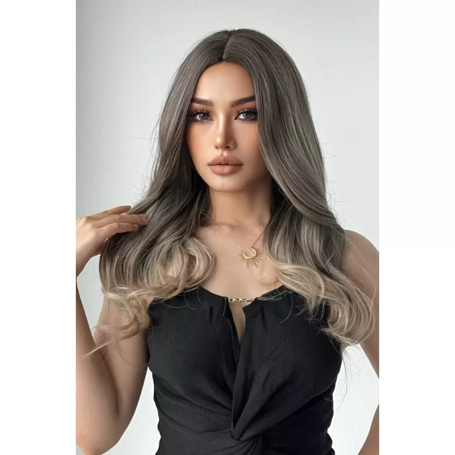 13*1" Full-Machine Wigs Synthetic Long Straight 24"