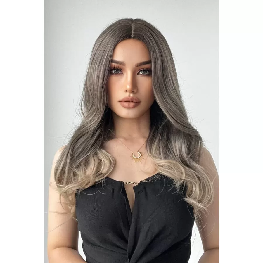 13*1" Full-Machine Wigs Synthetic Long Straight 24"