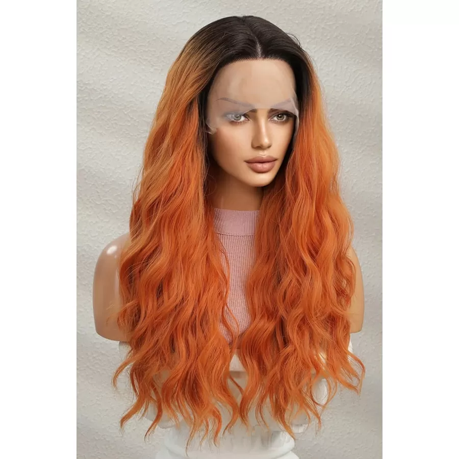 13*2" Lace Front Wigs Synthetic Long Wave 24" 150% Density