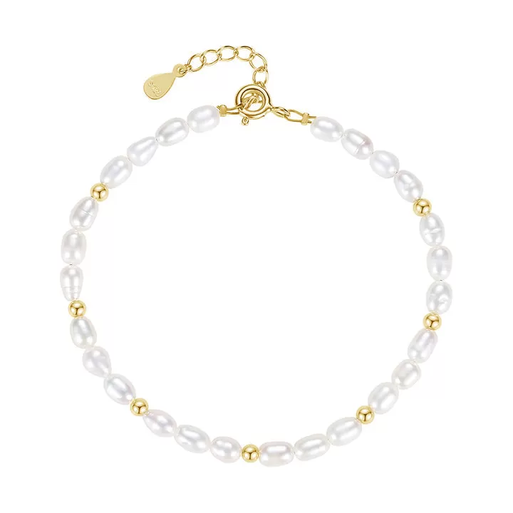 18k/925 Vermeil Freshwater Pearl Bracelet