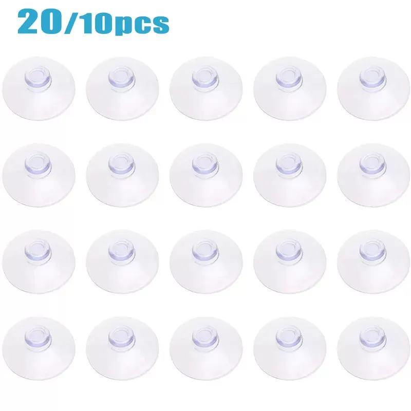 20Pcs/10Pcs Clear 40/30Mm Sucker Suction Cups Transparent Plasitc Mushroom Head Suckers Cup