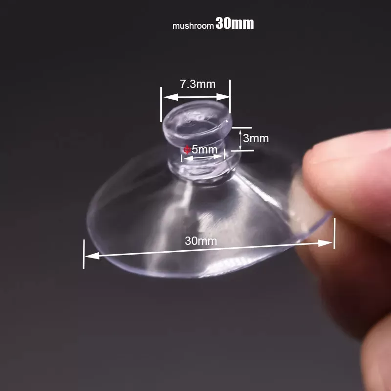 20Pcs/10Pcs Clear 40/30Mm Sucker Suction Cups Transparent Plasitc Mushroom Head Suckers Cup