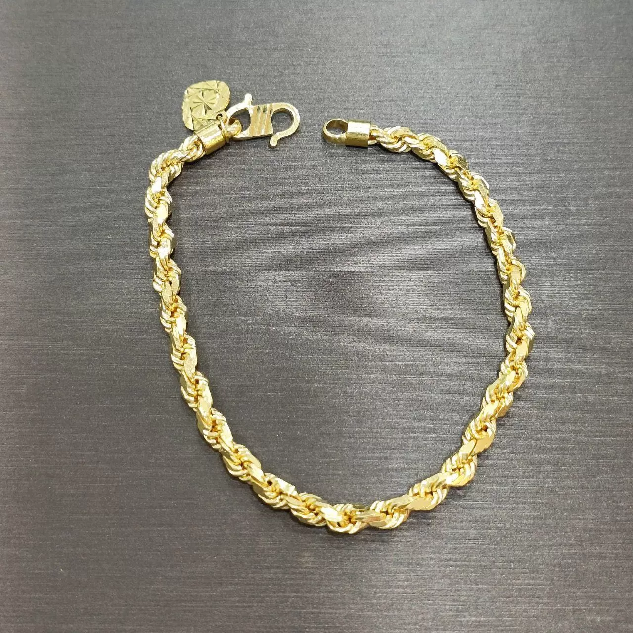 22K / 916 Gold Solid Rope Bracelet