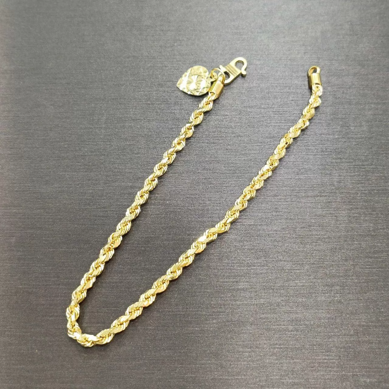 22K / 916 Gold Solid Rope Bracelet