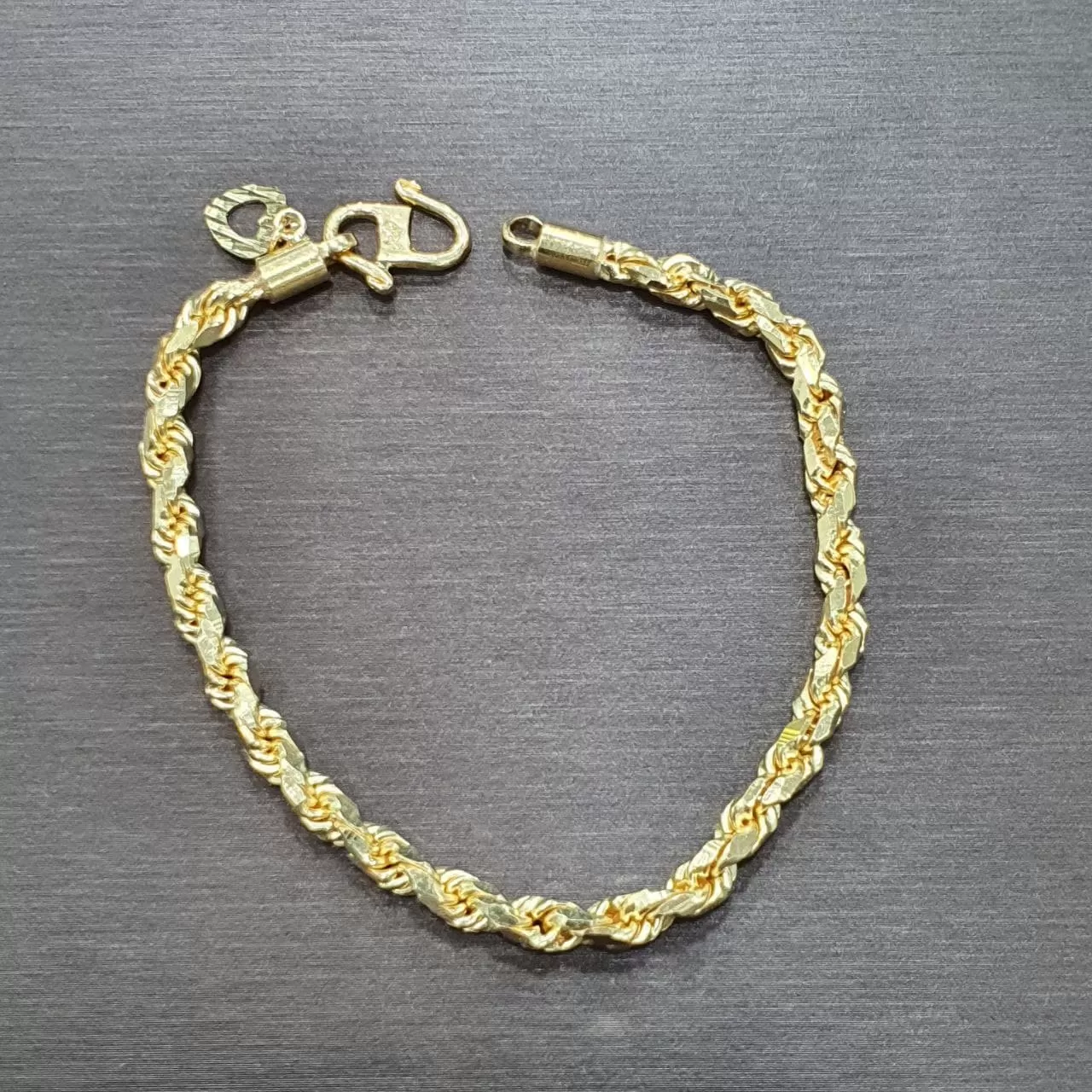 22K / 916 Gold Solid Rope Bracelet