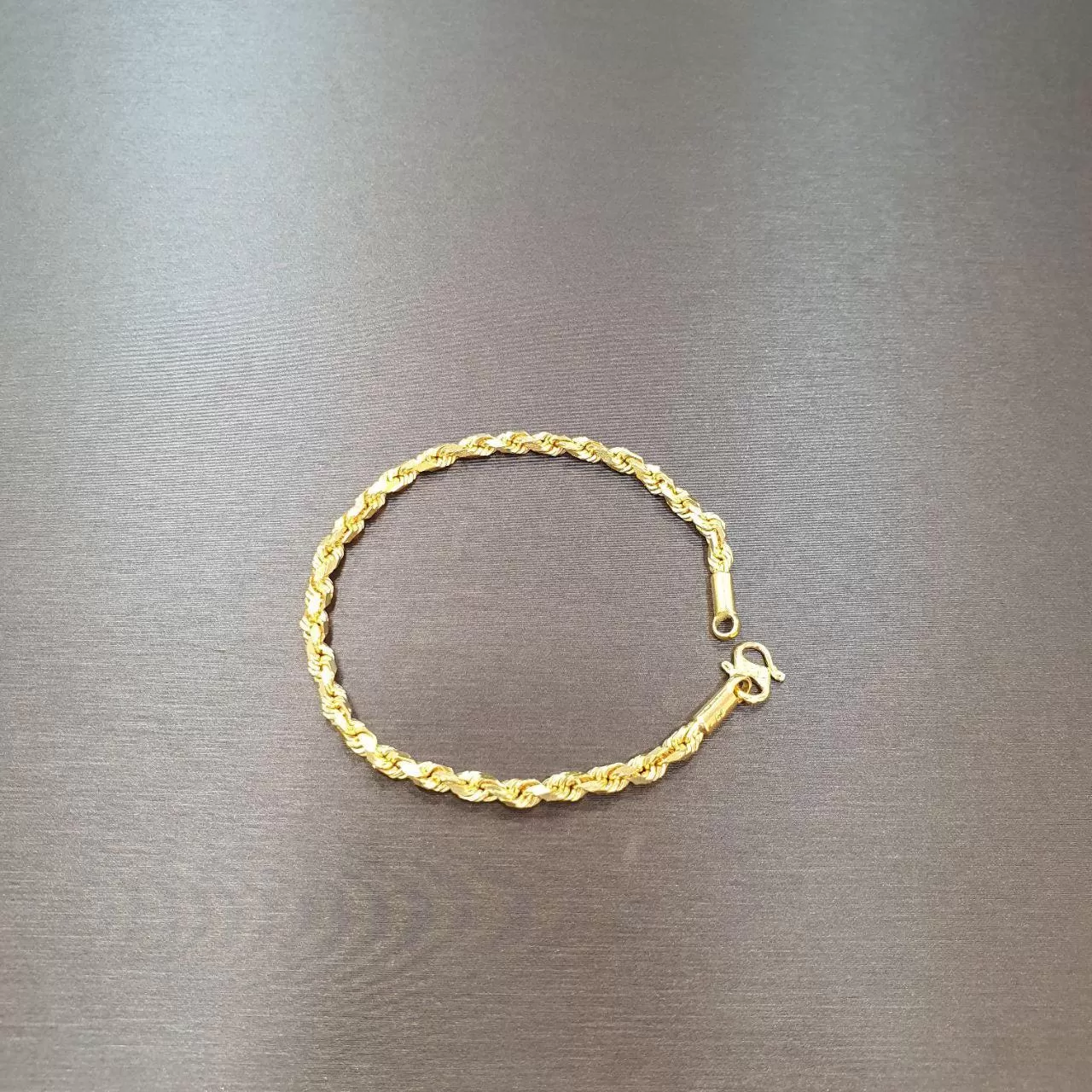 22K / 916 Gold Solid Rope Bracelet