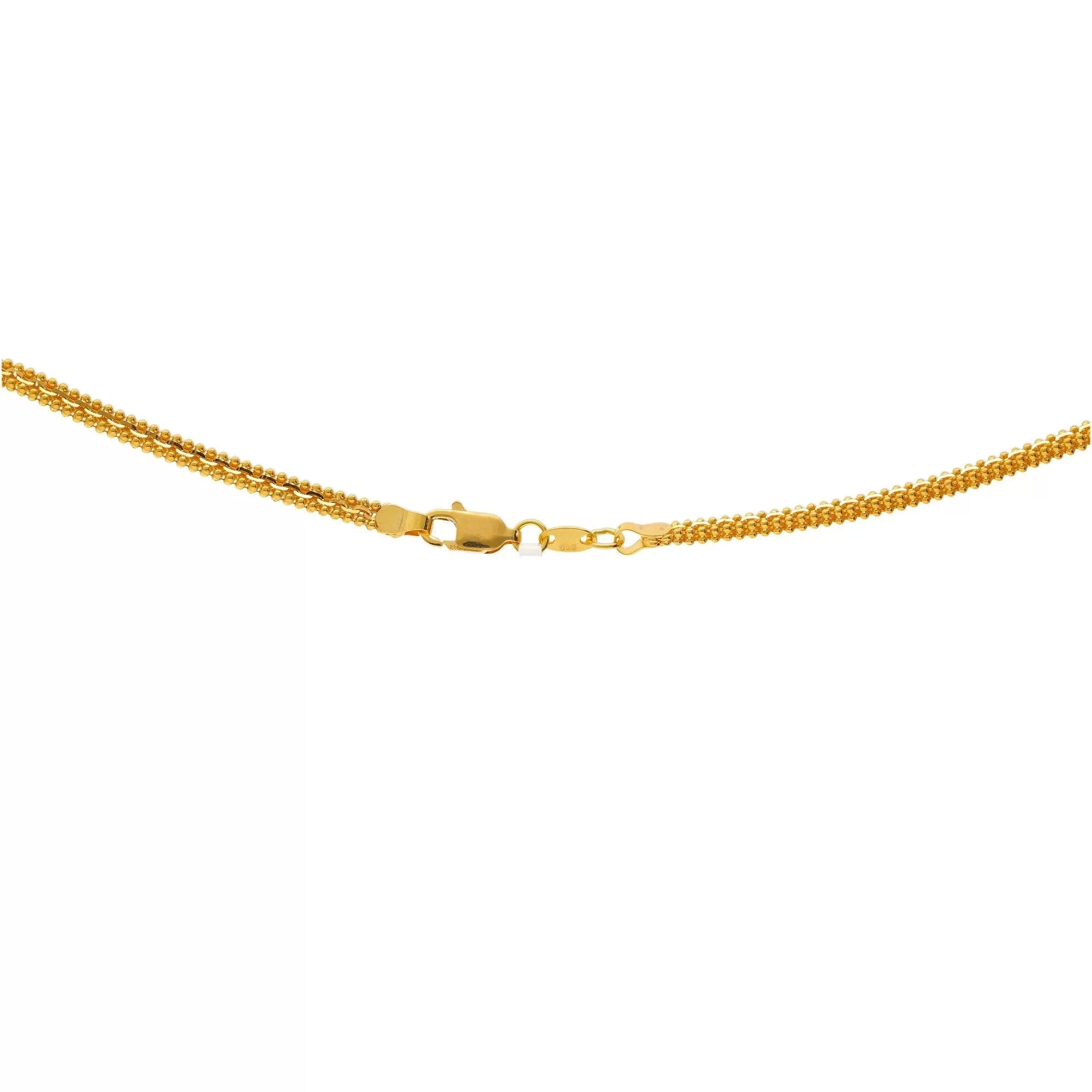 22K Yellow Gold Classic Bead Chain