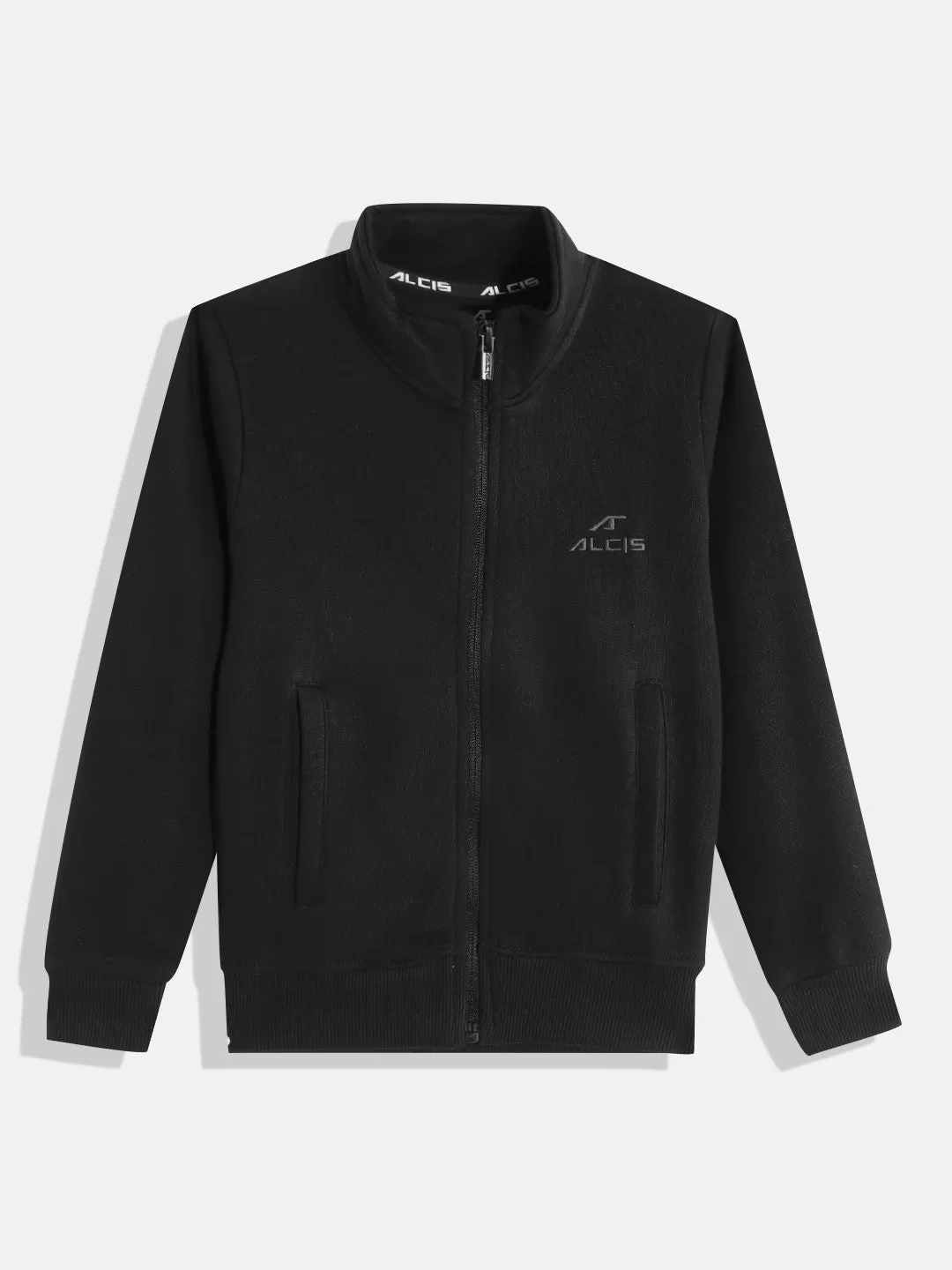 Alcis Boys Black Solid Sweatshirt