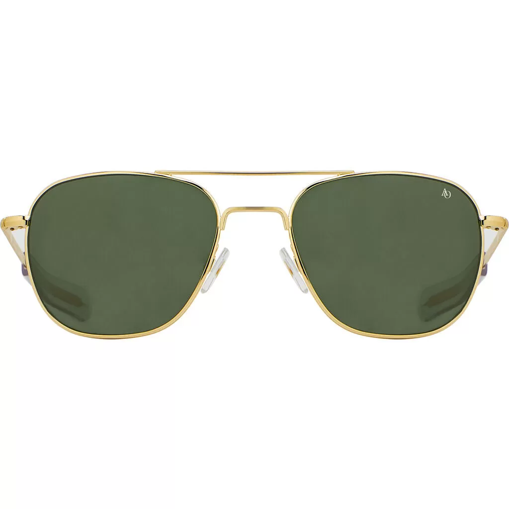 American Optical Big Original Pilot Sunglasses Bayonet | Gold/Glass