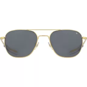 American Optical Big Original Pilot Sunglasses Bayonet | Gold/Glass