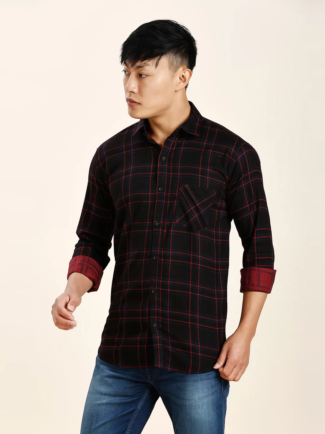 Angeles Checked Men's Shirt