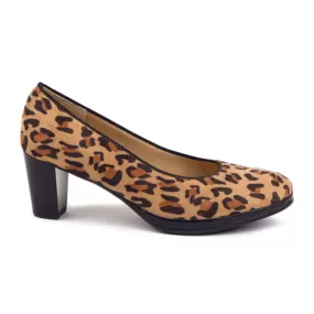 Ara Ophelia Pump (Women) - Camel Animal Print