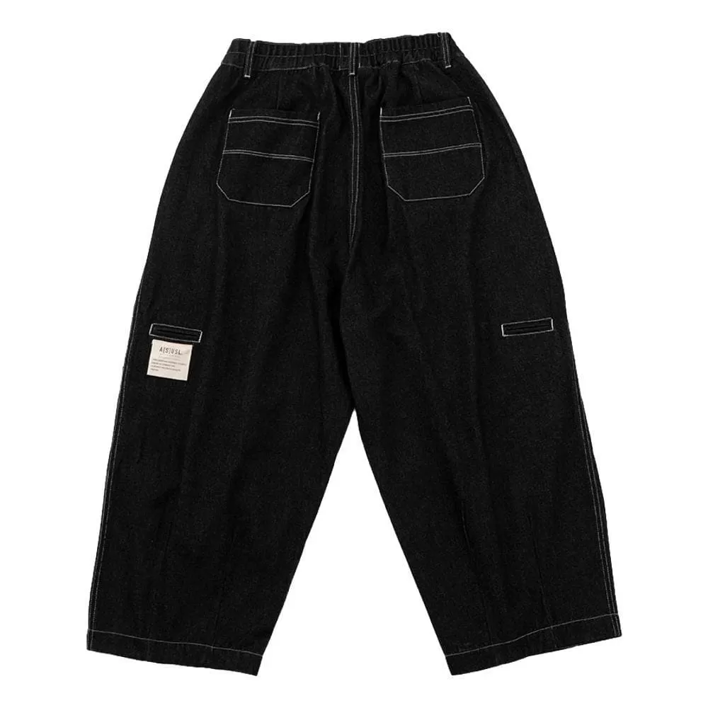 A[S]USL KIDS DENIM SIGNATURE PANTS-BLACK DENIM