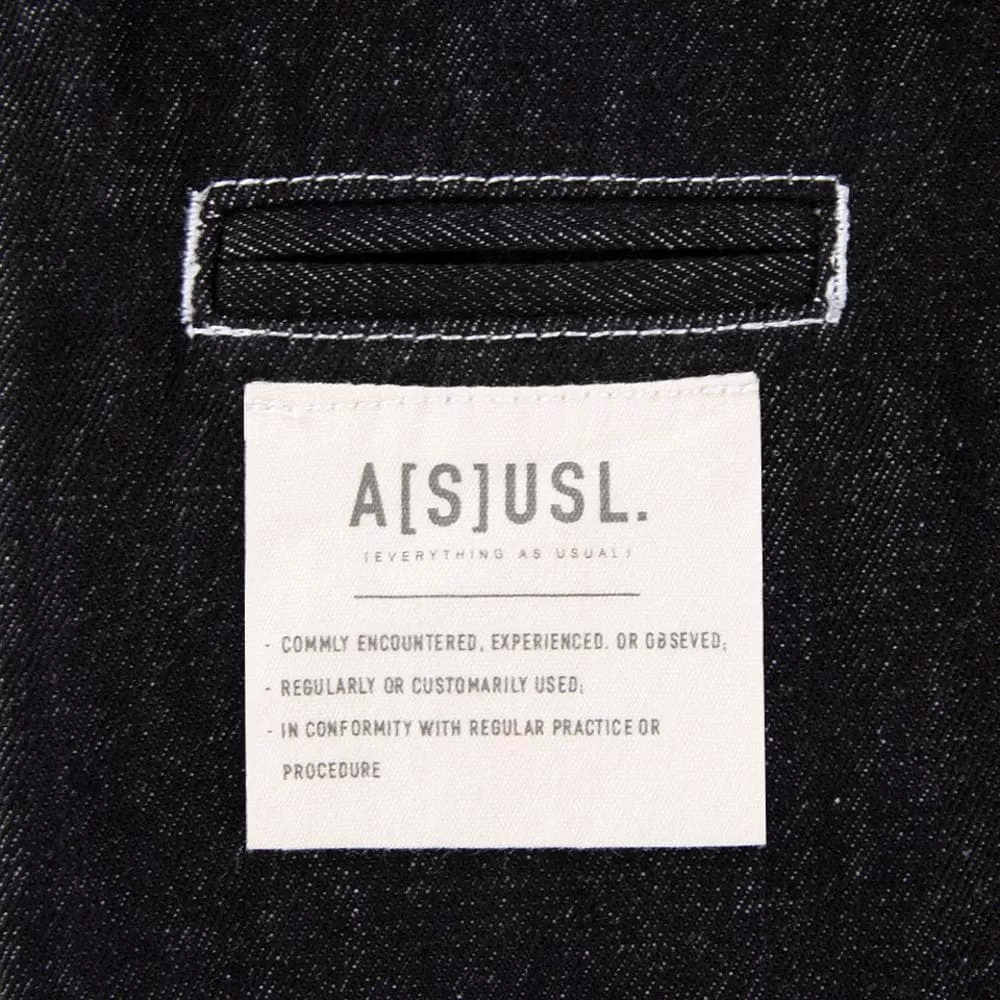 A[S]USL KIDS DENIM SIGNATURE PANTS-BLACK DENIM