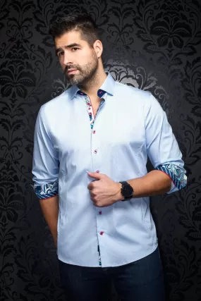 Au Noir Stretch Shirt | Dolto Light Blue