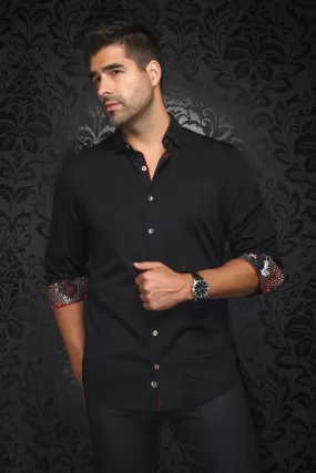 Au Noir Stretch Shirt | Varenna Black