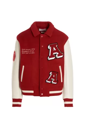 AXEL ARIGATO ILLUSION VARSITY JACKET RED