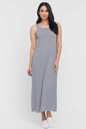 Bamboo Maxi Dress - Thin Stripe