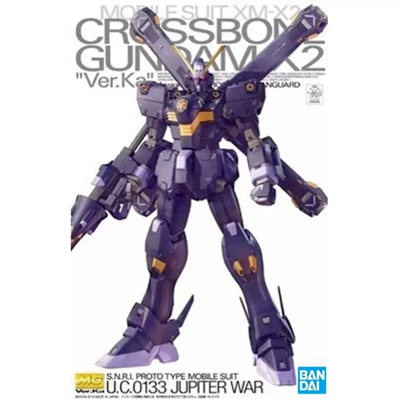 Bandai Gundam Model Kit Anime Figure PB MG XM-X2 F-97 Black Crossbone Ver.KA Genuine Gunpla Action Toy Figure Toys