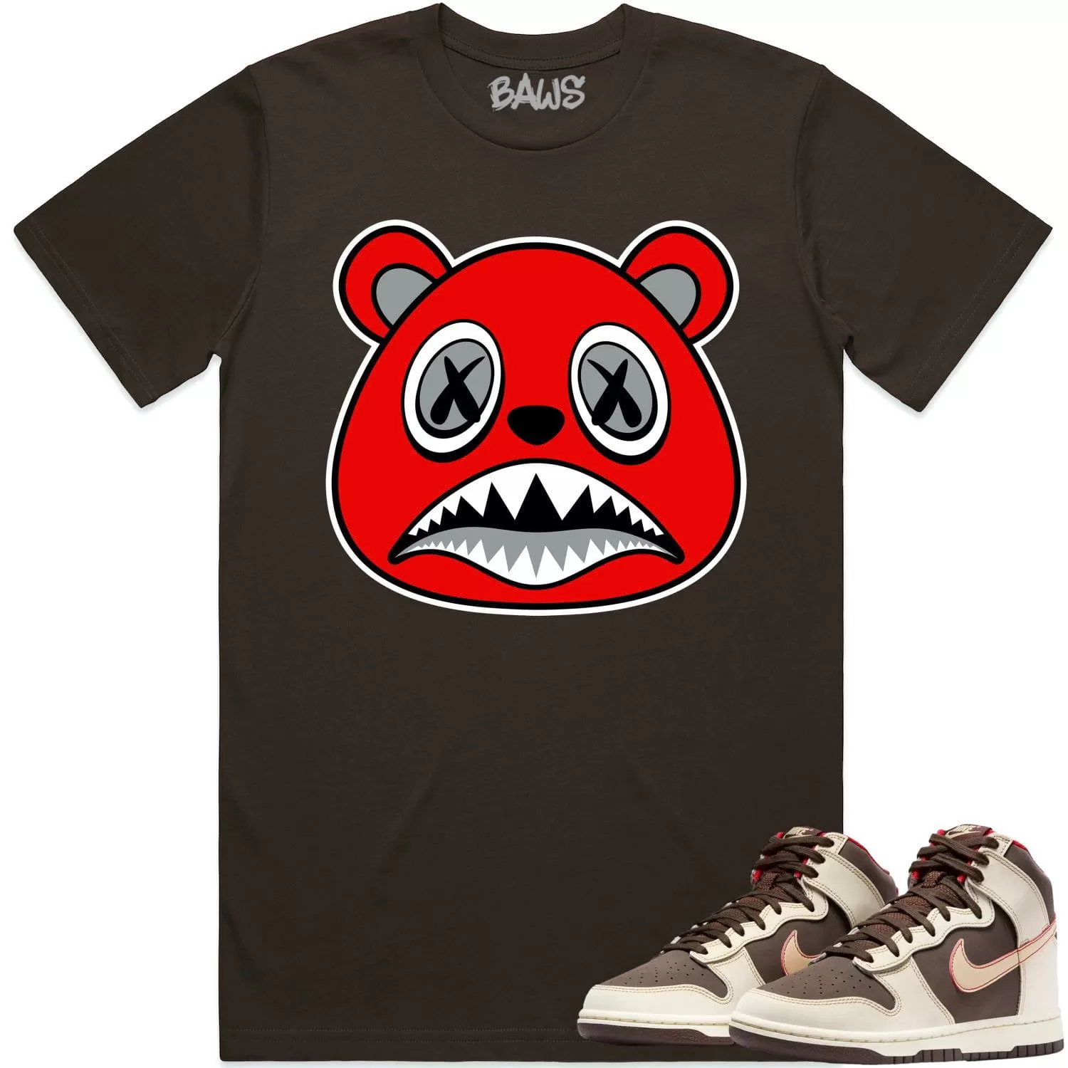 Baroque Brown Dunks Shirt to Match - ANGRY BAWS BEAR