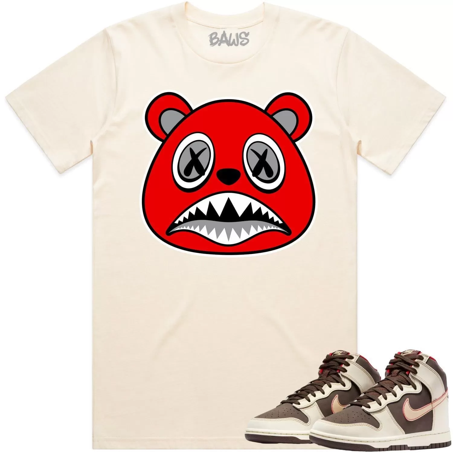 Baroque Brown Dunks Shirt to Match - ANGRY BAWS BEAR