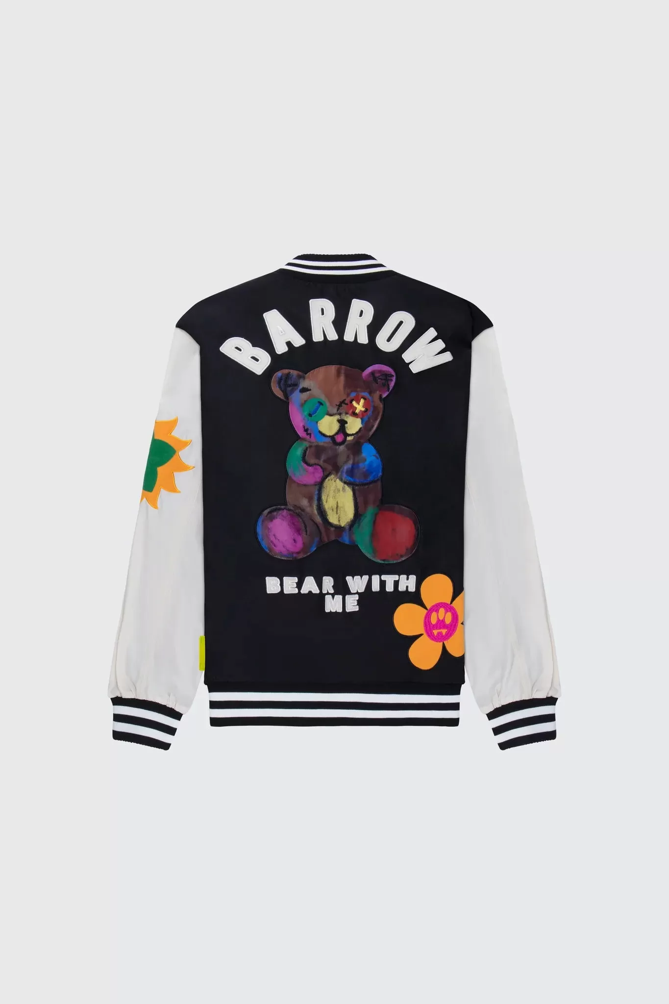 Barrow Giacca varsity in nylon con applicazioni