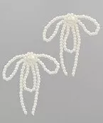 Beaded Bow Earrings