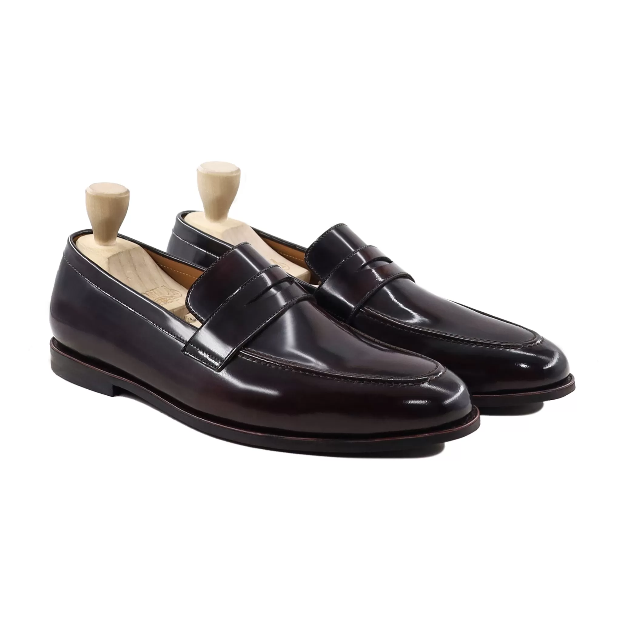 Beverli - Men's Box Leather High Shine Loafer