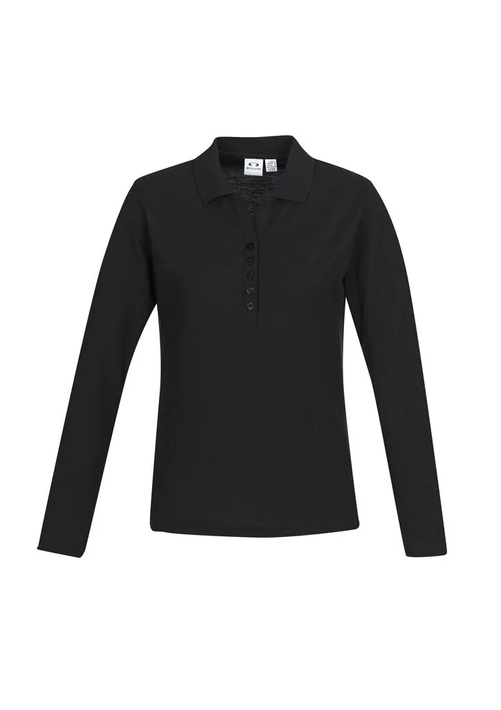 Biz Collection Crew Womens L/S Polo (P400LL)