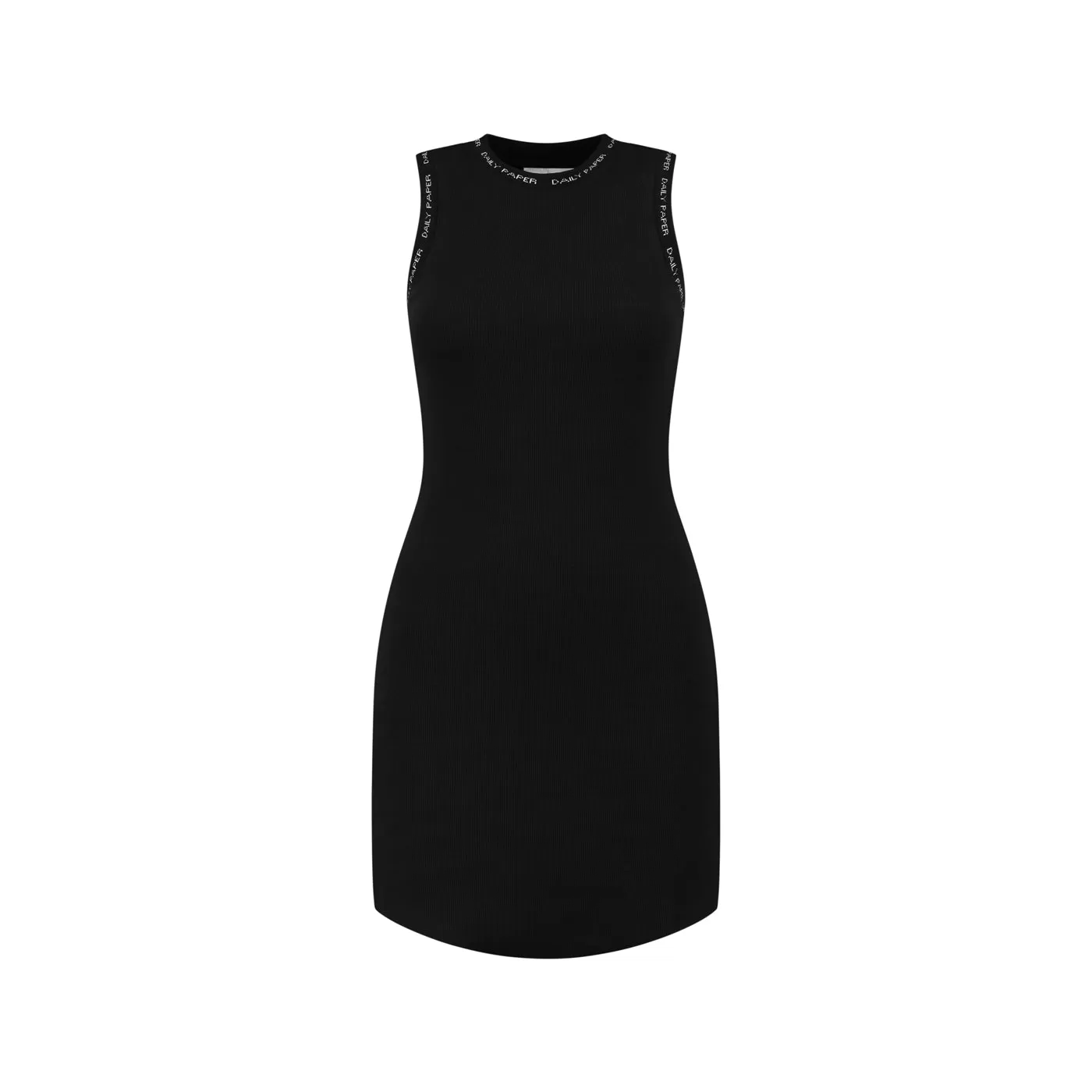 Black Erib Tank Dress