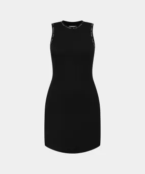 Black Erib Tank Dress