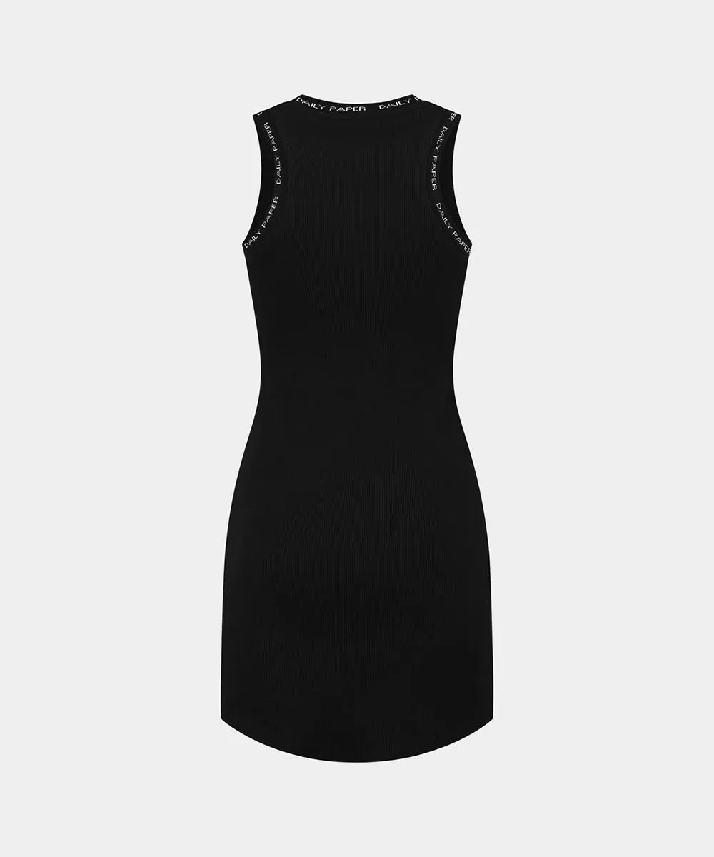 Black Erib Tank Dress