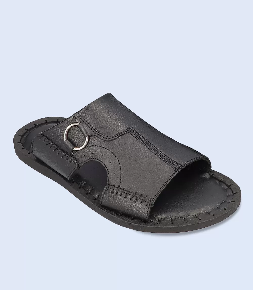 BM4683-BLACK-Men Slipper