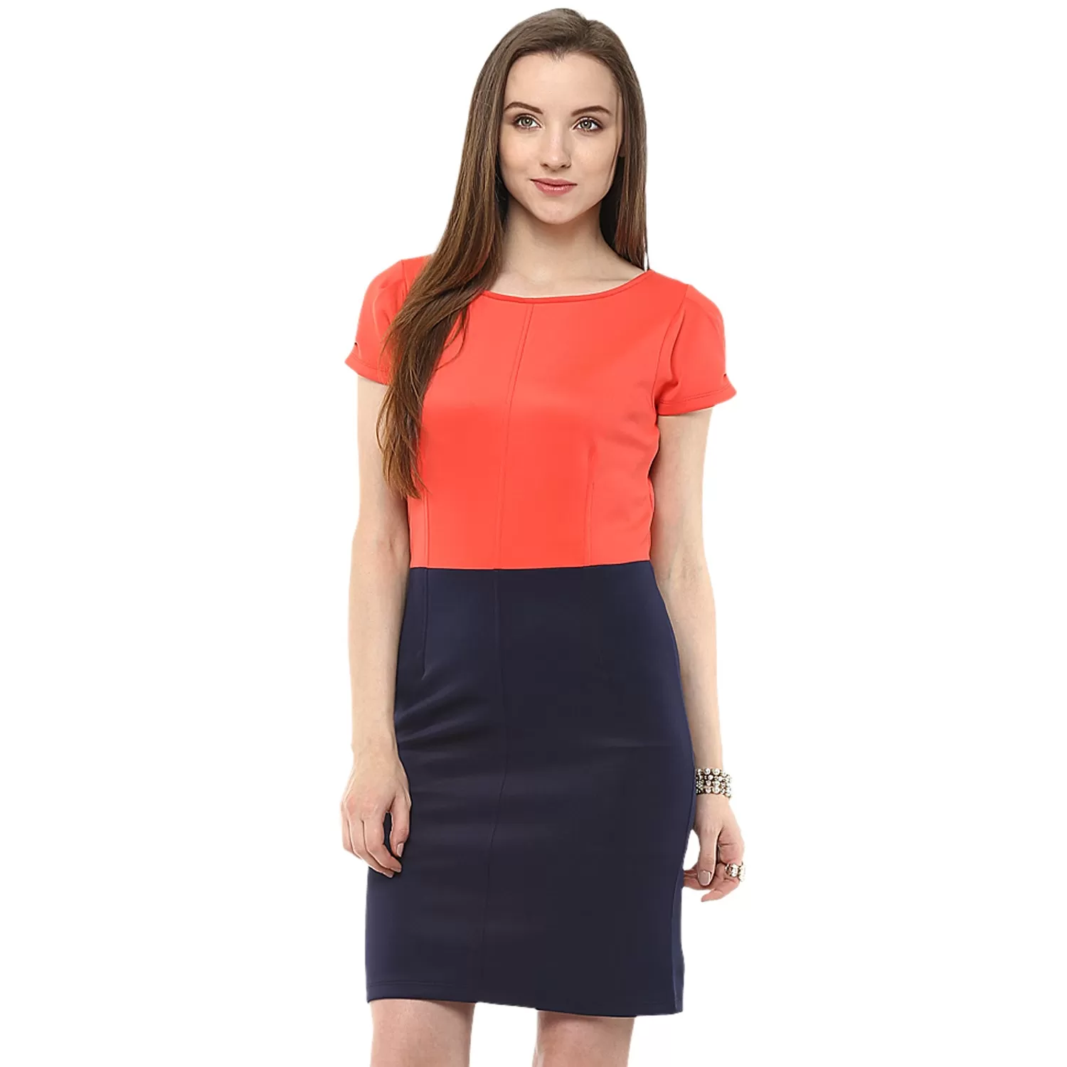 Bodycon Color-Block Dress