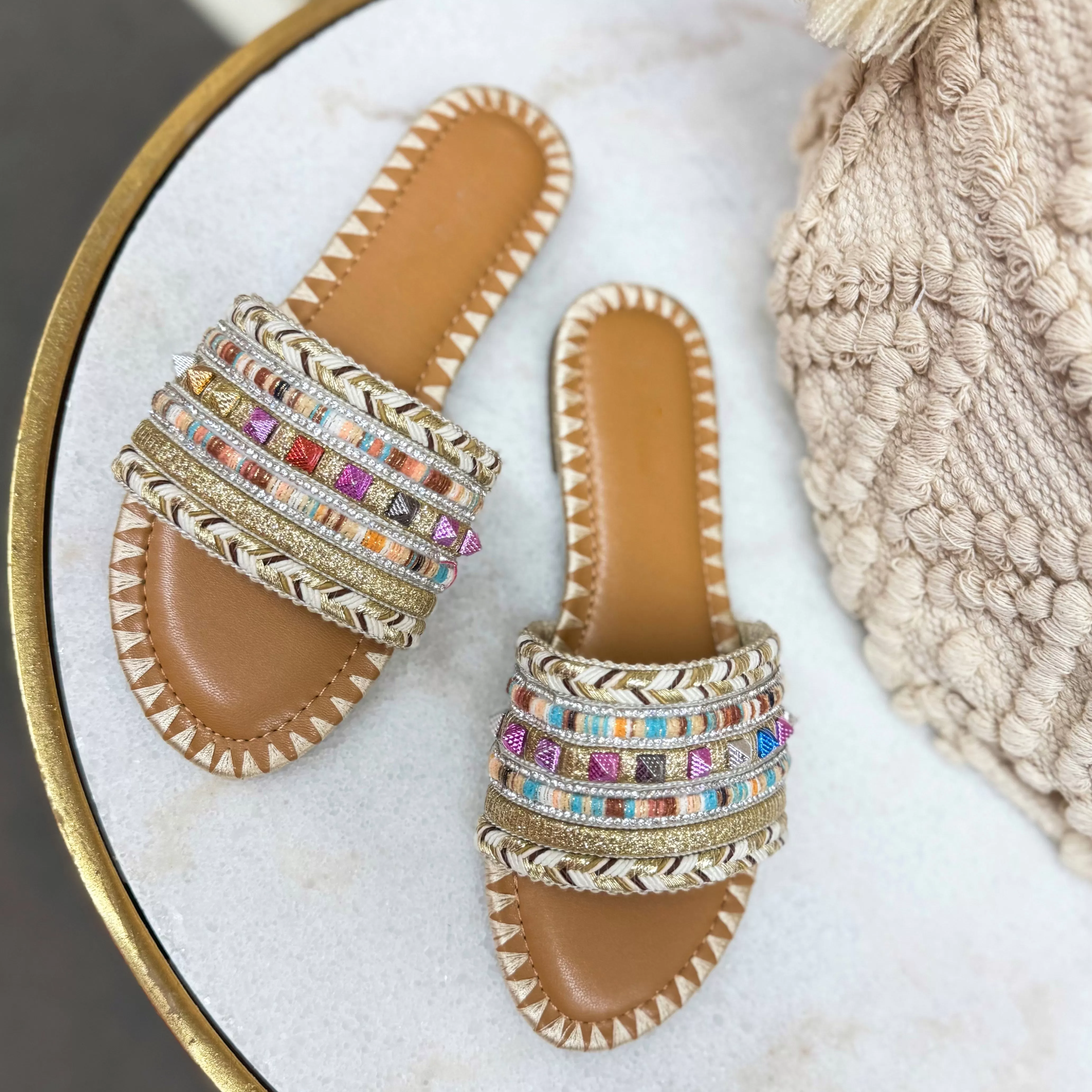 Bohemian Sunset Slide Sandal