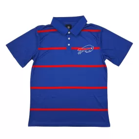 Buffalo Bills Royal Blue & Red Striped Polo