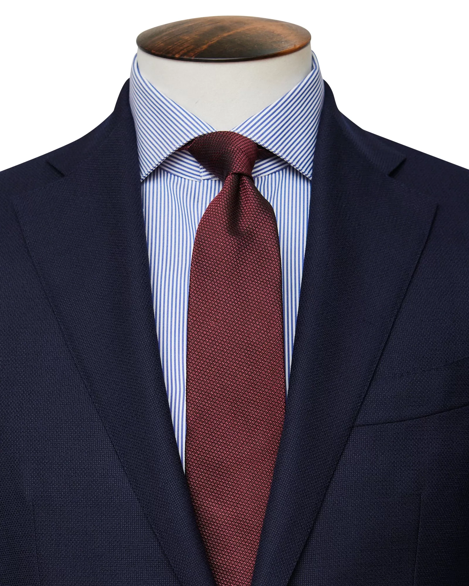 Burgundy Grenadine Silk Tie