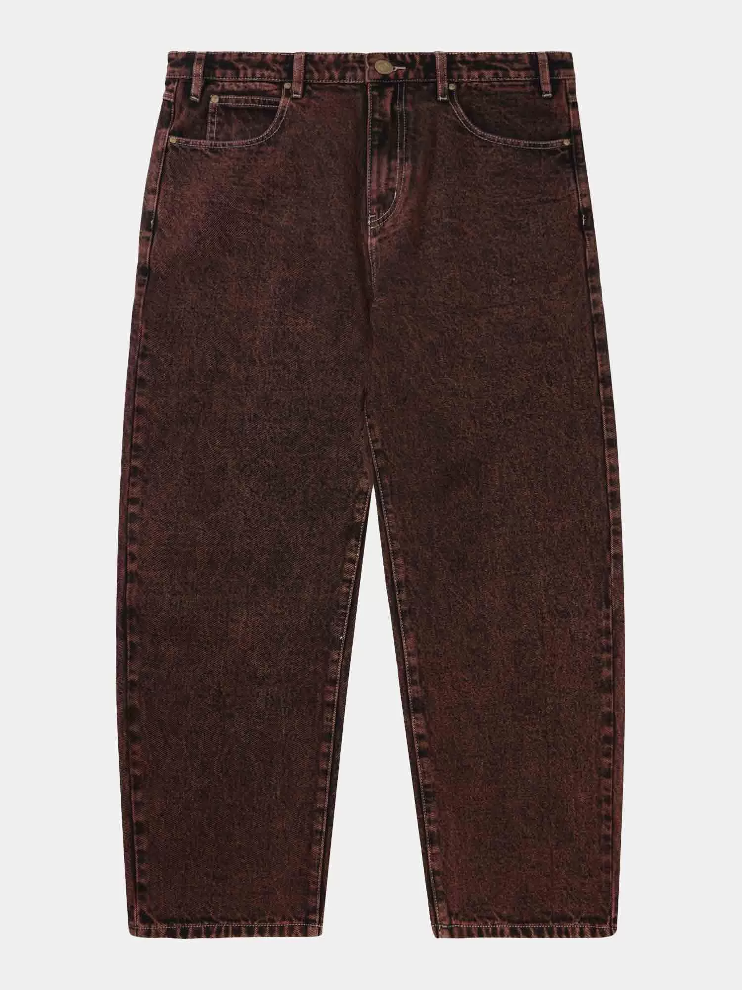 Butter Goods Applique Denim Jeans - Acid Brown