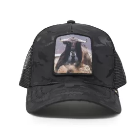 Camo Bull Trucker Hat