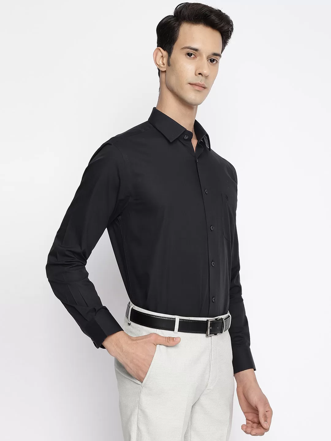 Cantabil Black Mens Shirt