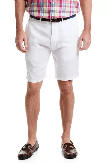 Castaway LINEN SHORT-WHITE