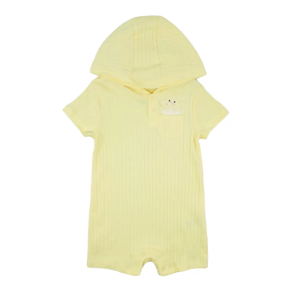 Celebrate Easter Ribbed Hooded Romper