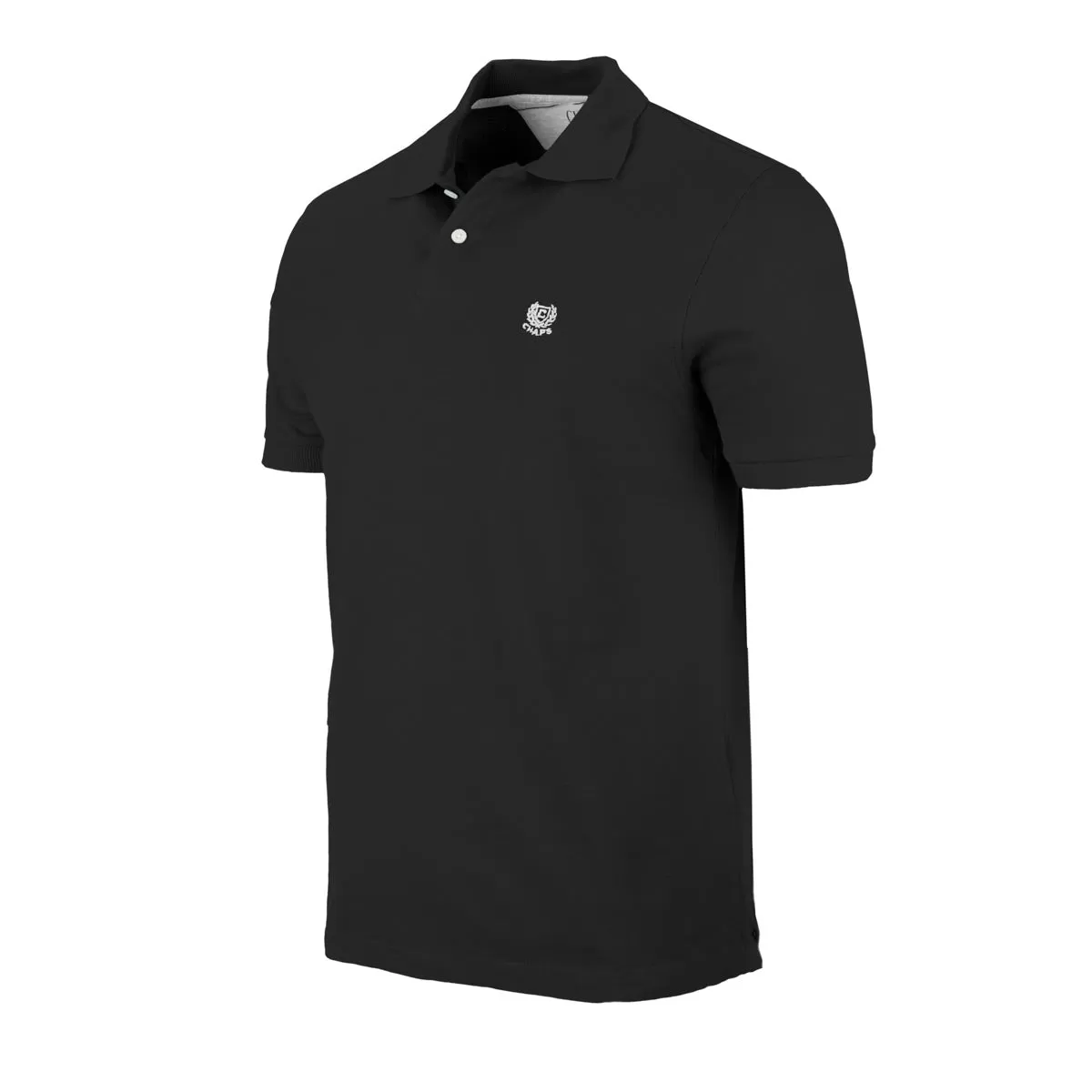 Chaps Men's Solid Short Sleeve Polo