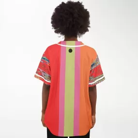 Chili Pepper Colorblock Trio Button Front Jersey