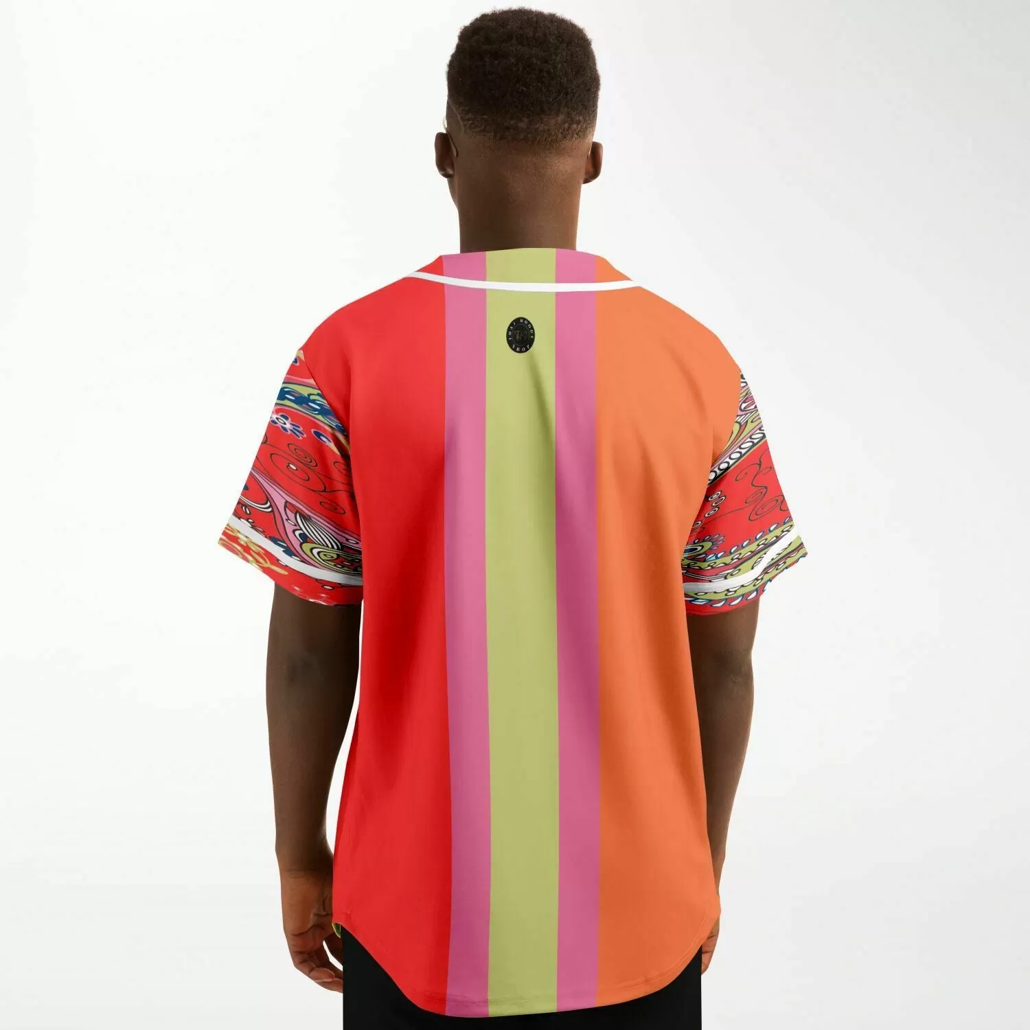 Chili Pepper Colorblock Trio Button Front Jersey