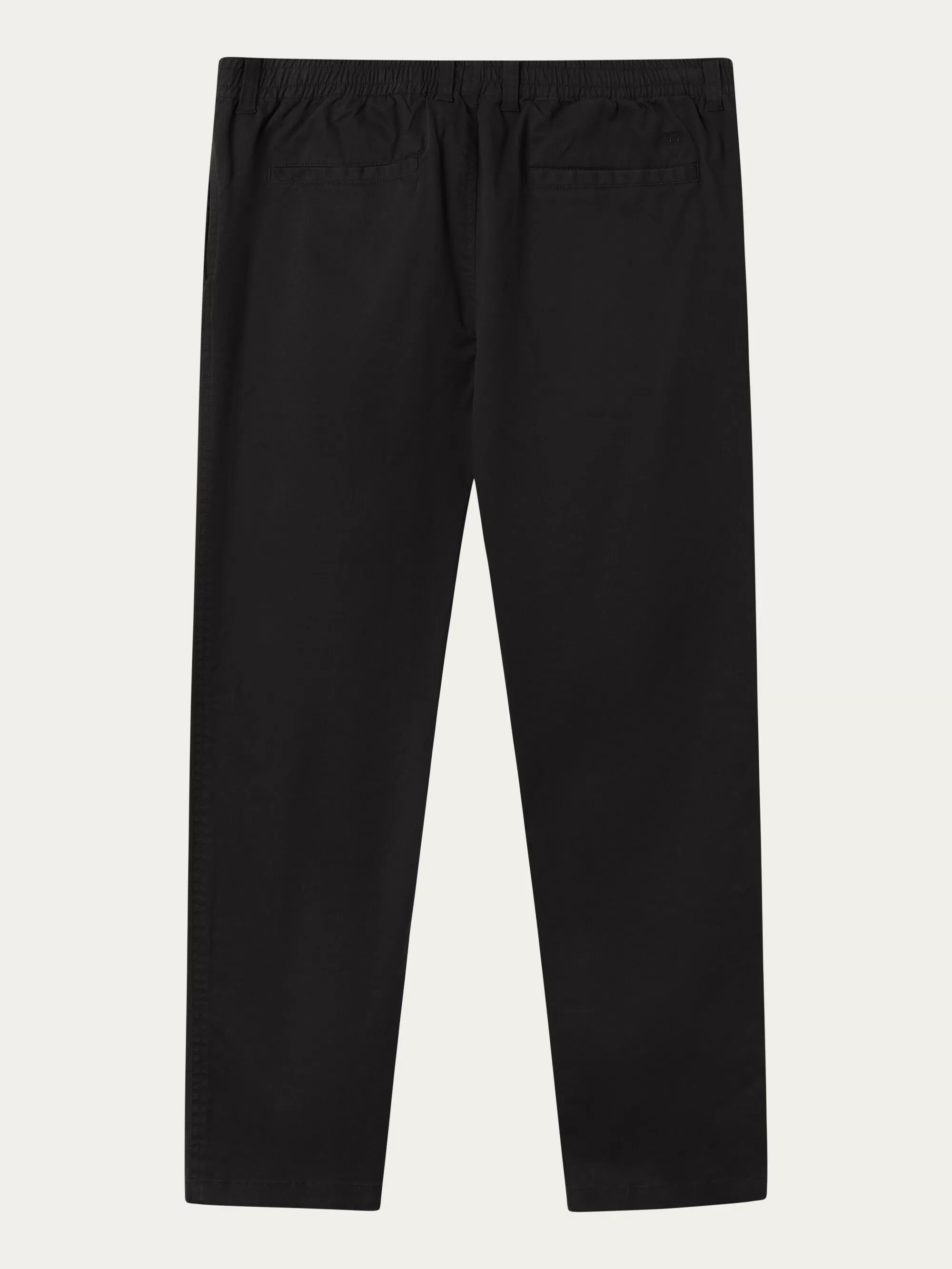 CHUCK regular twill belt chino pants - Black Jet