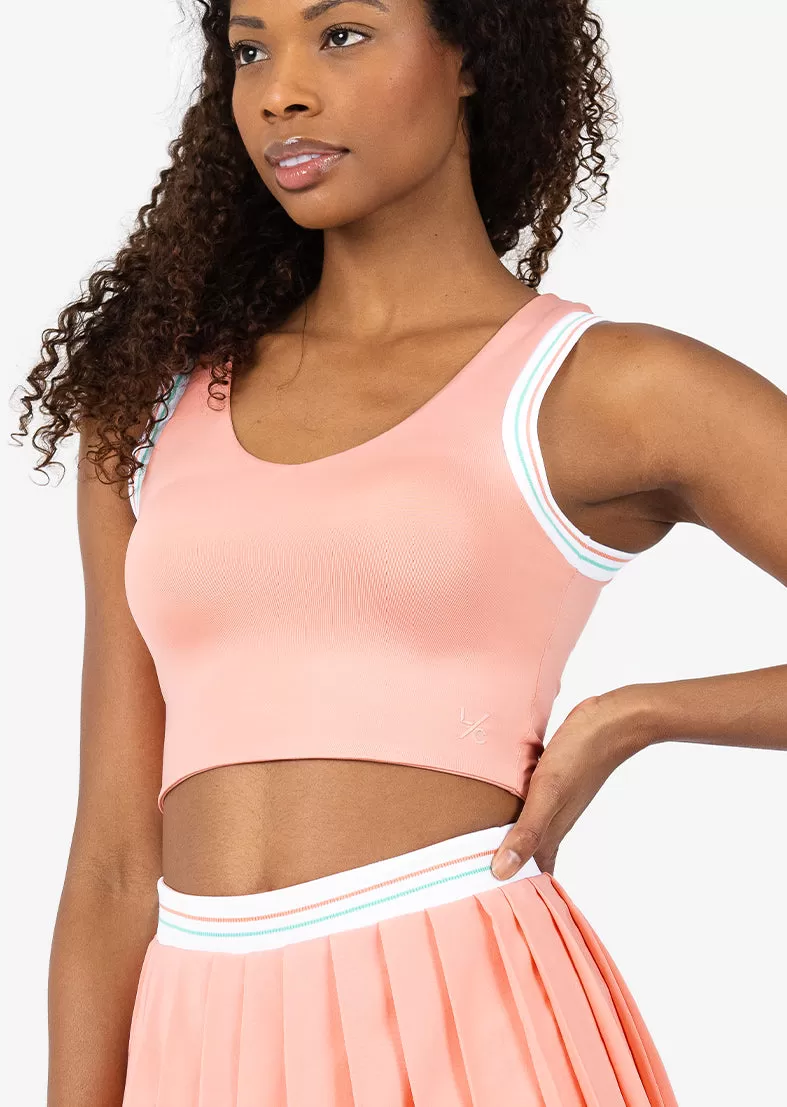 Club LC Vintage Cropped Vest Peach