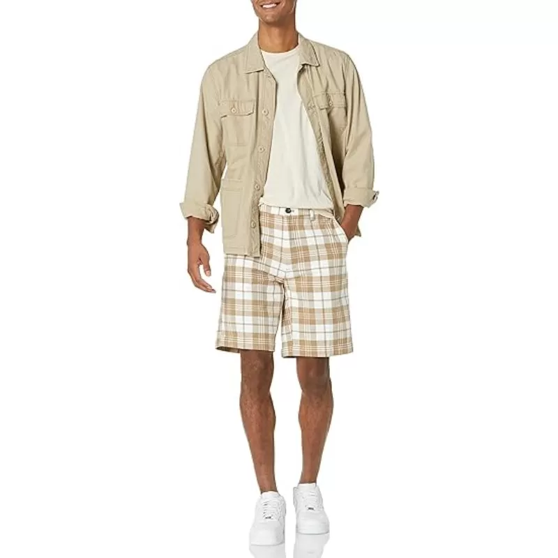 Comfy Chino Shorts With Front Slant Pockets