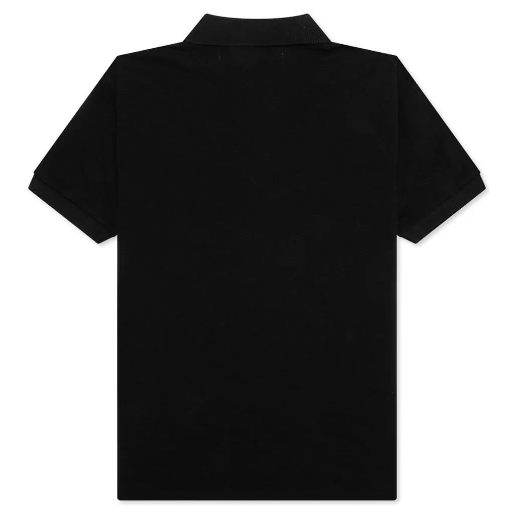 Comme des Garcons PLAY x the Artist Invader Polo - Black